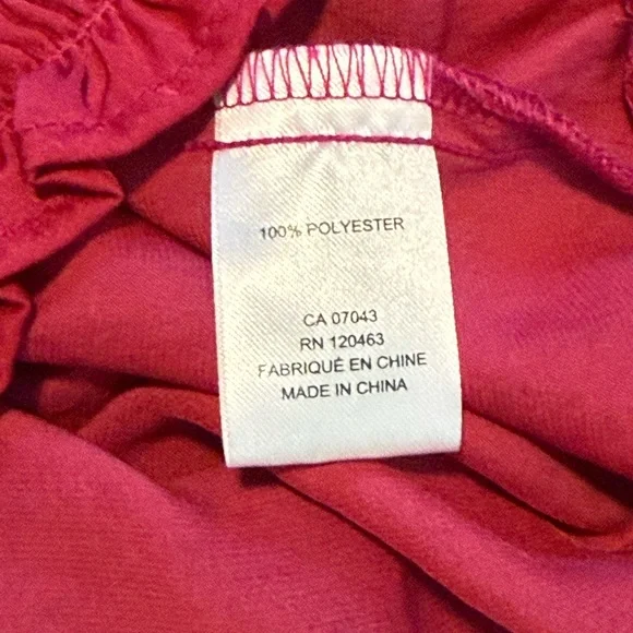 Alex & Lili Fuchsia Sleeveless Blouse - Picture 6 of 7